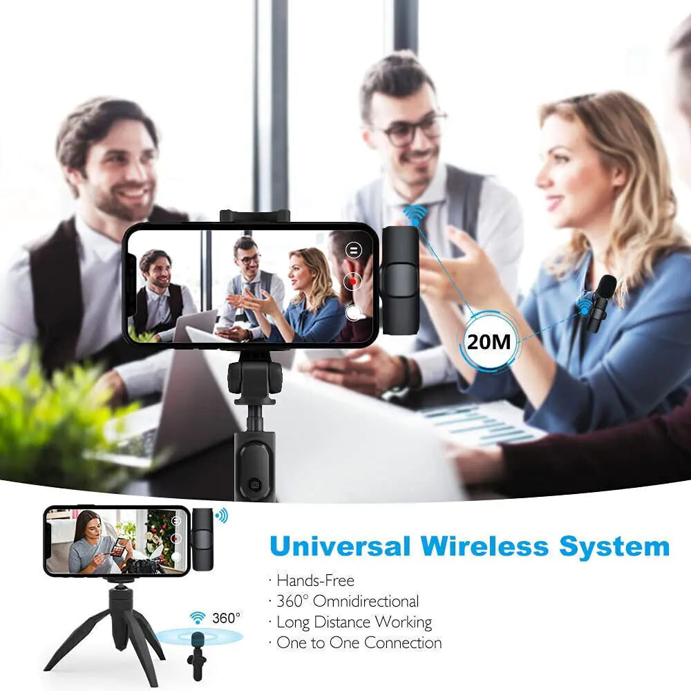 Lavalier Microphone Wireless Audio mini mic