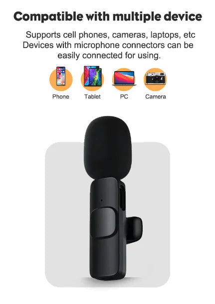 Lavalier Microphone Wireless Audio mini mic