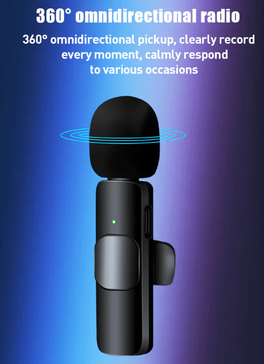 Lavalier Microphone Wireless Audio mini mic